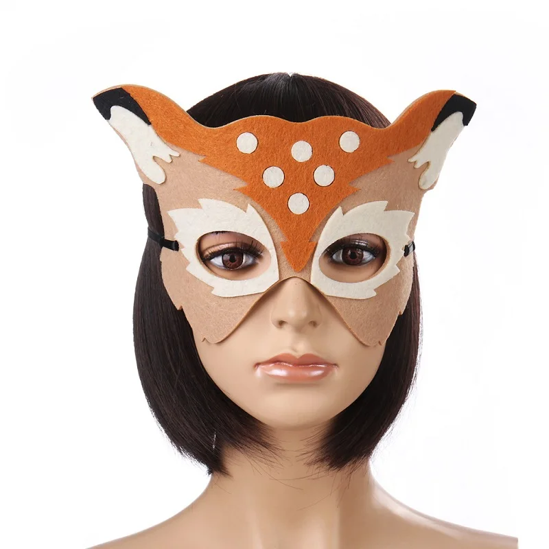 

Halloween Half Face Masks Sexy Black Lace Fox Mask Ball Party Half Faces Deer Mask Universal Face Decoration Cosplay Accessory
