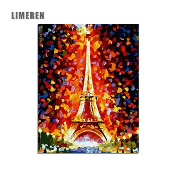 

Paris Tower light DIY Digital oil Painting By Numbers Modern Wall Art Canvas Painting Unique Gift For Art Wall Home Decor