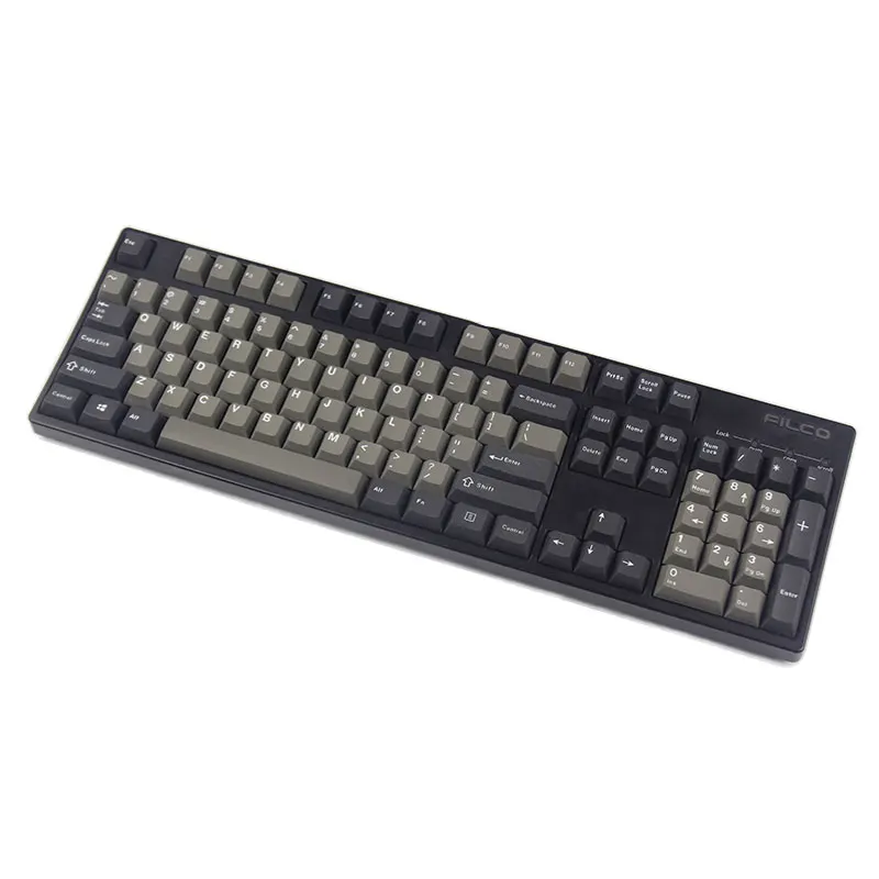 KBDfans новое поступление черный серый смешанный Dolch толстый PBT двойная съемка 87/106 колпачки Вишневый профиль колпачки для механической клавиатуры