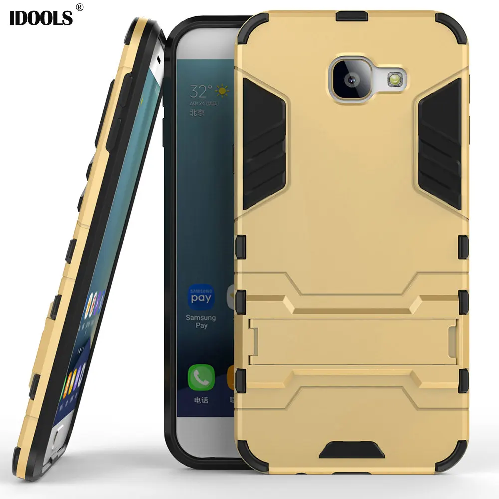 Phone Cases for Samsung Galaxy A3 A5 A7 2017 S8 Plus J2 J3 Prime C9 Pro A8 2016 Case Cover With Kickstand Mobile Bags Coque Fund