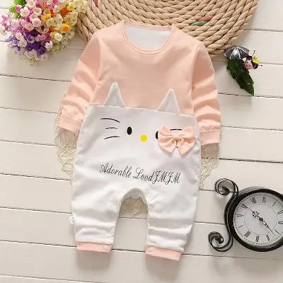 17 Bebe Barboteuse Salopette Coton Bande Dessinee Bebe Vetements Hello Kitty Canard Lapin Bebe Fille Aliexpress