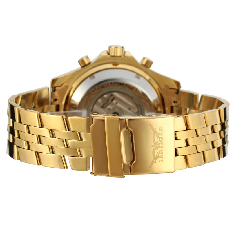 JARAGAR Tourbillon Мужские часы с большим циферблатом автоматические механические