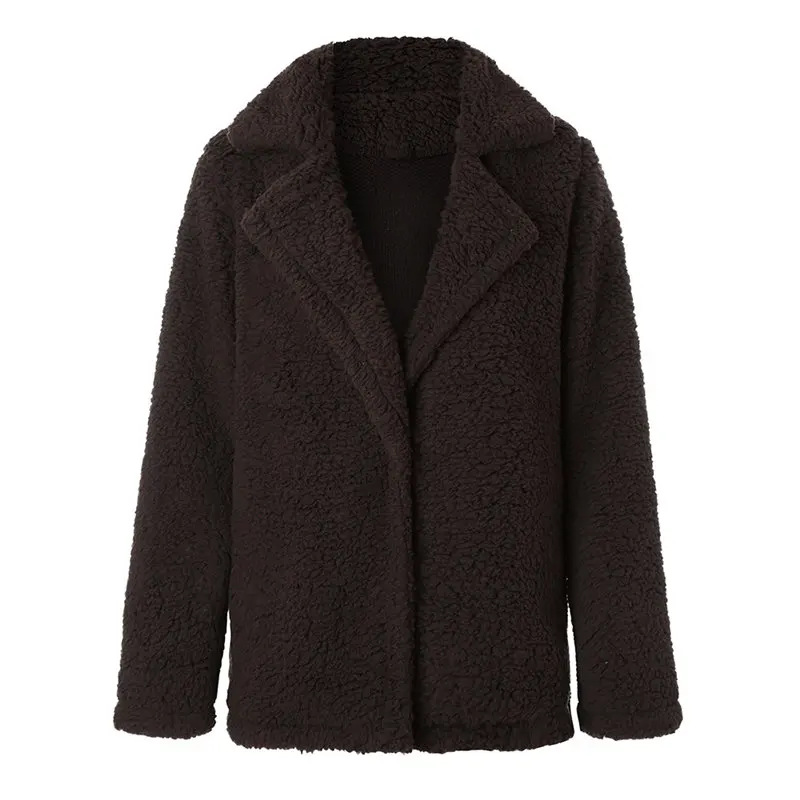 Зимний флисовый свитер шерпа Пушистый Плюшевый флисовый кардиган, большие размеры 5XL пальто женская зимняя теплая уличная одежда - Цвет: 5