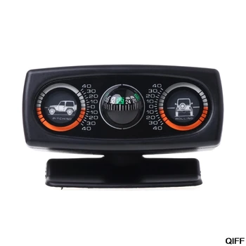 

3 In 1 Car Compass Inclinometer Angle Slope Level Meter Finder Gradient Balancer May06
