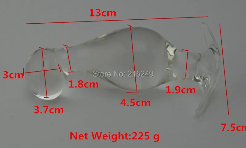 13*4.5 CM Big Glass Penis Dildos Anal Beads Butt Plug Anus Stimulator In Adult Games , Fetish Sex Toys For Women And Men Gay 1 13*4.5 CM Big Glass Penis Dildos Anal Beads Butt Plug Anus Stimulator In Adult Games , Fetish Sex Toys For Women And Men Gay 1