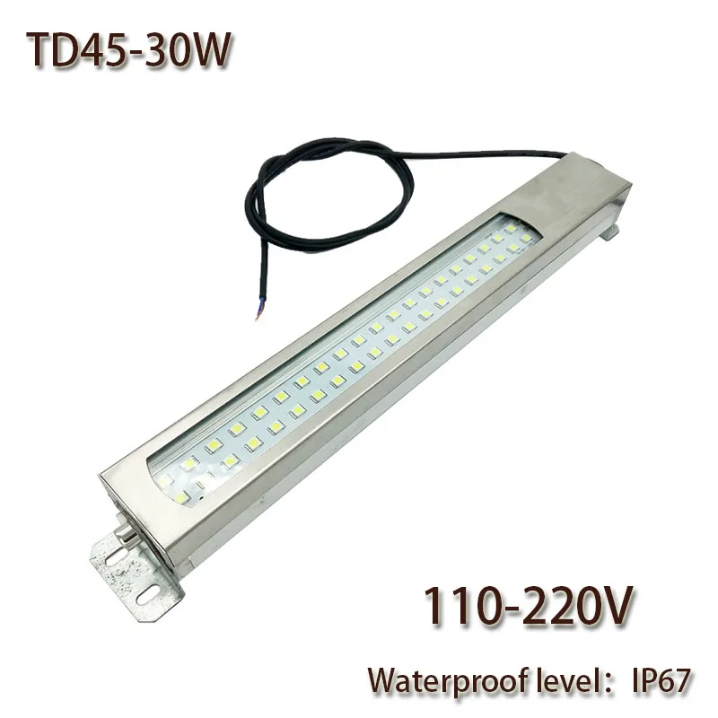 

HNTD 30W AC 110V-220V LED Metal work light CNC machine work tool lighting TD45 Waterproof IP67 Led Panel Light Free shipping