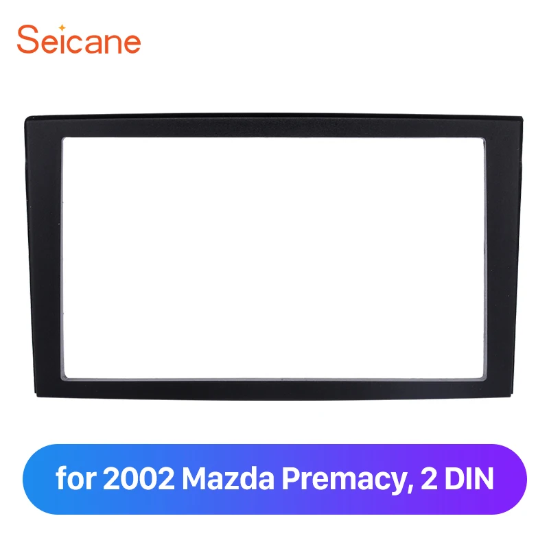 

Seicane Double DIN Car Radio Fascia Dash Player Auto Mount for1999-2004 Mazda Premacy Installation Surround Trim Panel Face