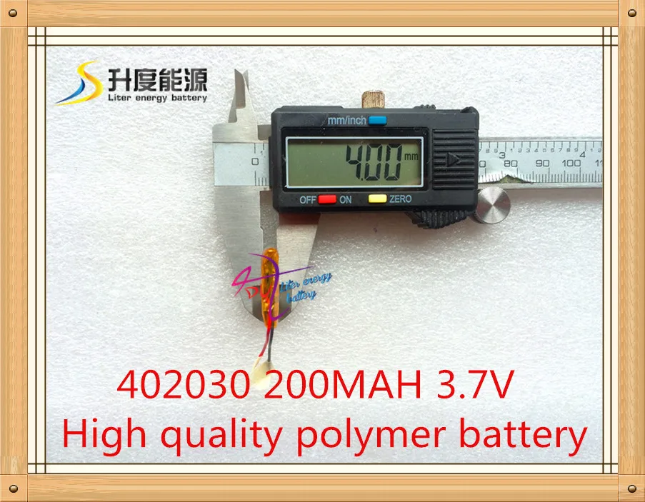 

3.7V lithium polymer battery 042030 402030 200mah MP3 MP4 MP5