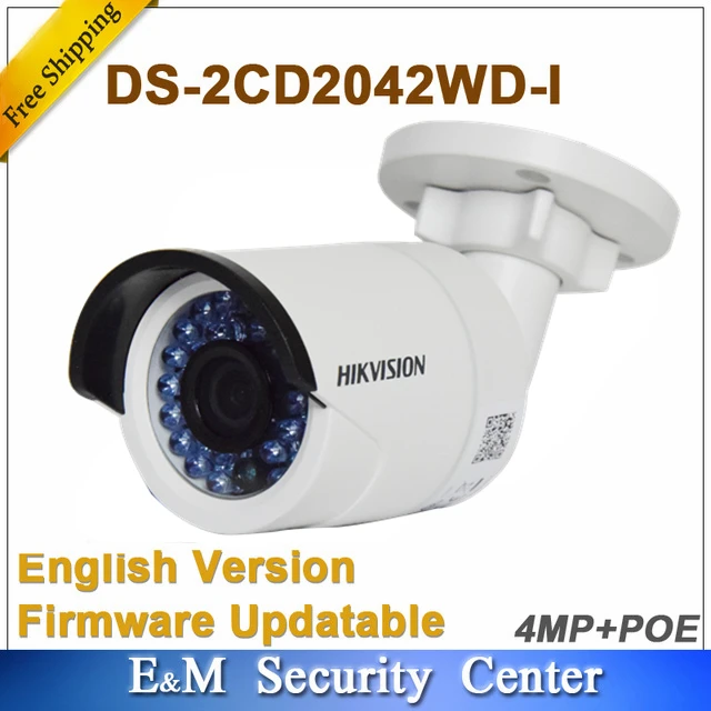 

Original Hik English version 4Mp DS-2CD2042WD-I replace DS-2CD2035-I 4MP IP IR POE Bullet Network Camera DS-2CD2042WD-I