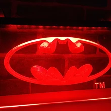 LC001-Бэтмен герой Человек Пещера светодиодный неоновый свет знак домашнего декора ремесла