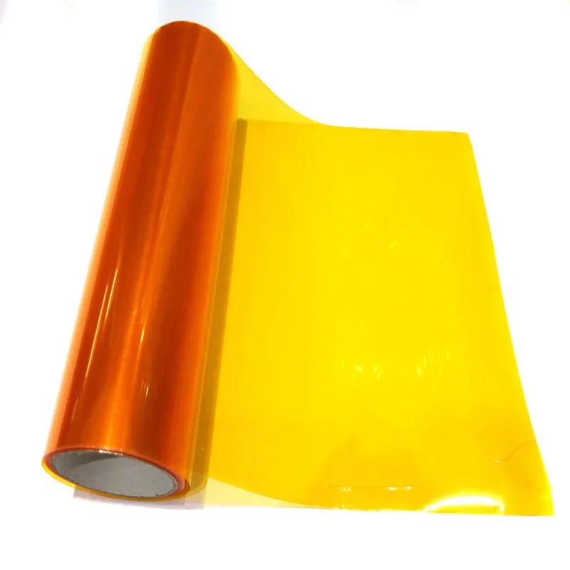 

Orange Auto Colorful Protector Sticker Vinyl Film Sheet Sticker Fog Light Sticker Car Accessories Car Headlight Stickers