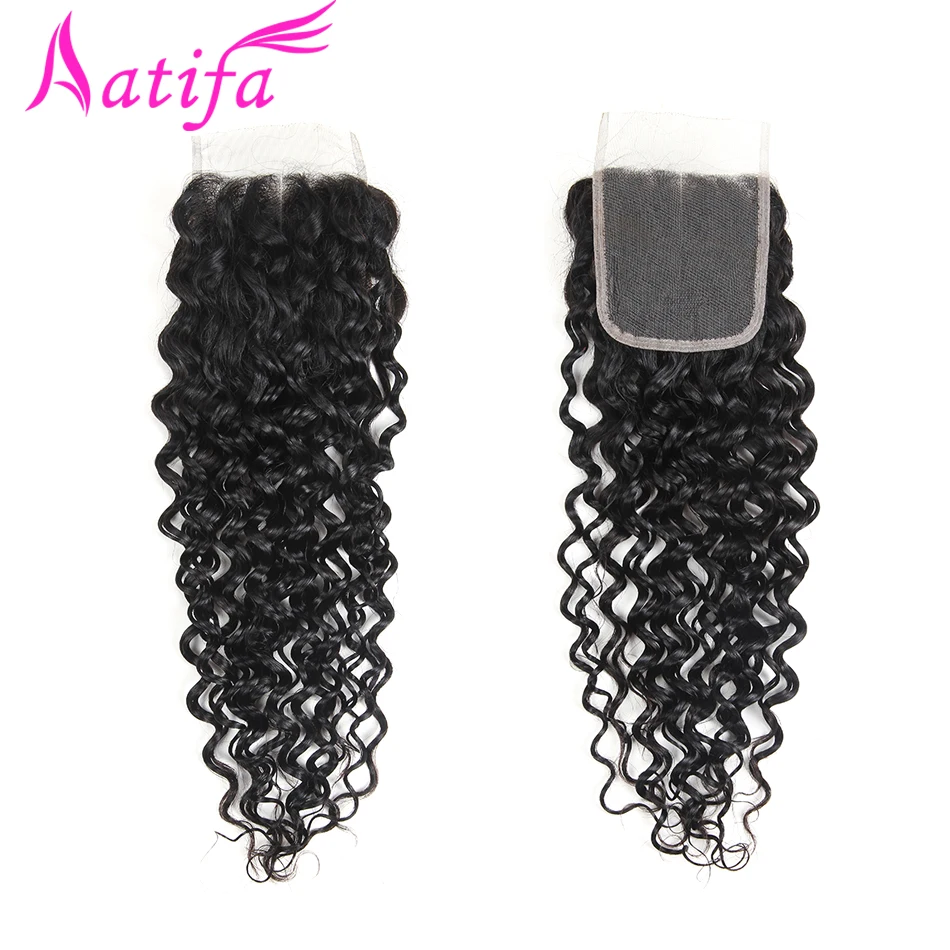 Peruvian Water Wave Bundles With Closure 4X4'' Human Hair 3 Bundles With Closure Nonreny Aatifa Hair with Lace Closure Peruvian Water Wave Bundles With Closure 4X4'' Human Hair 3 Bundles With Closure Nonreny Aatifa Hair with Lace Closure