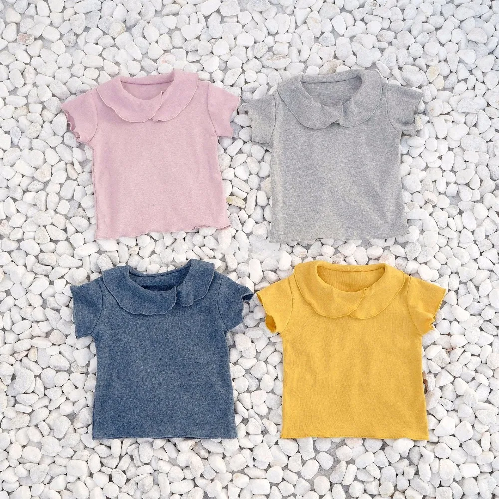Baby Girls Summer T shirts Short Sleeved Tops Tee Toddler Infant Kids