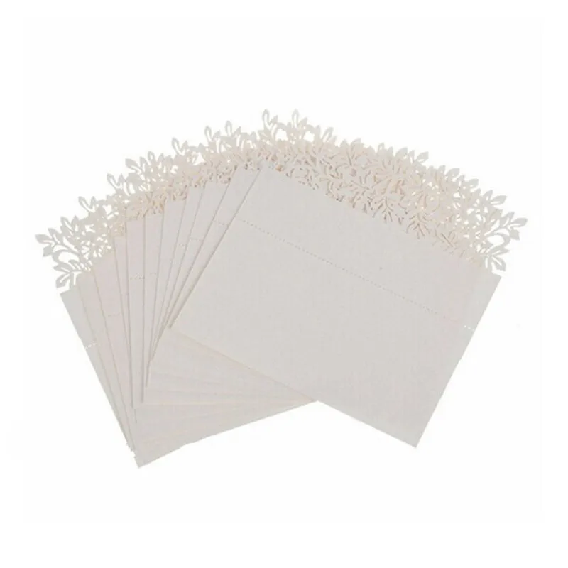 

50pcs Hollow Out Wedding Party Table Wine Food Guest Name Place Cards Favor Decoration