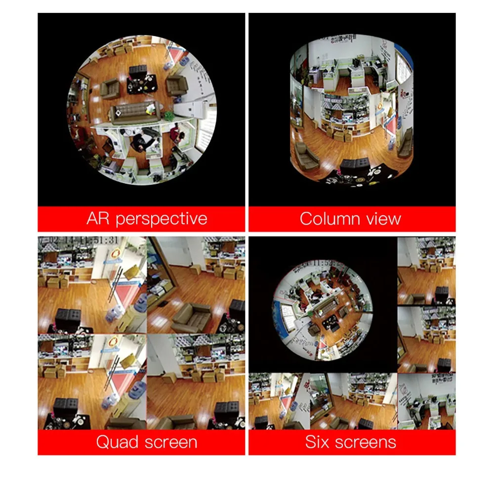  GADINAN Panoramic 960P 3MP 3D VR Wifi FishEye IP camera 360 Degree Full View Mini CCTV Network Secu - 32864532414