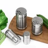 spice Jar Kitchen Gadgets 1pc Seasoning Can Spice Pepper Shaker Rotating Cover Multi-purpose Salt Sugar Bottle Stainless Steel ► Photo 3/6