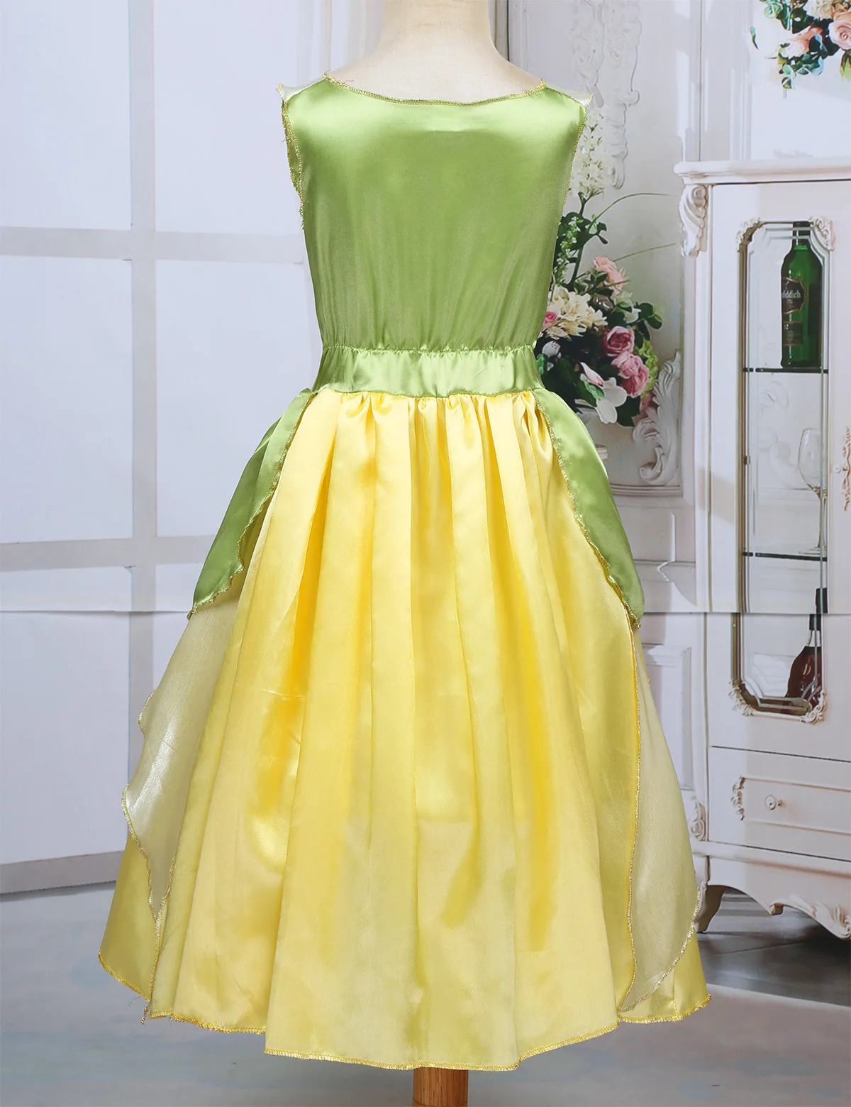 5-10 anos meninas vestido de princesa criança