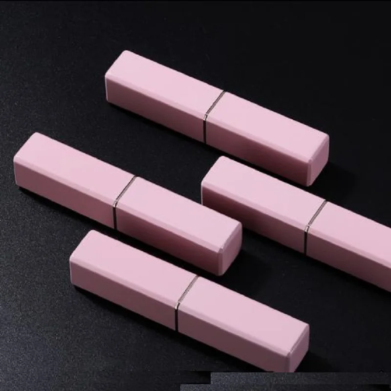 

Square Lipstick Tube Empty Lip Balm Tube 11.1mm Gold Red Pink Alumnium Cosmetic Packaging Bottle Lip Stick Containers 10Pcs/Lot