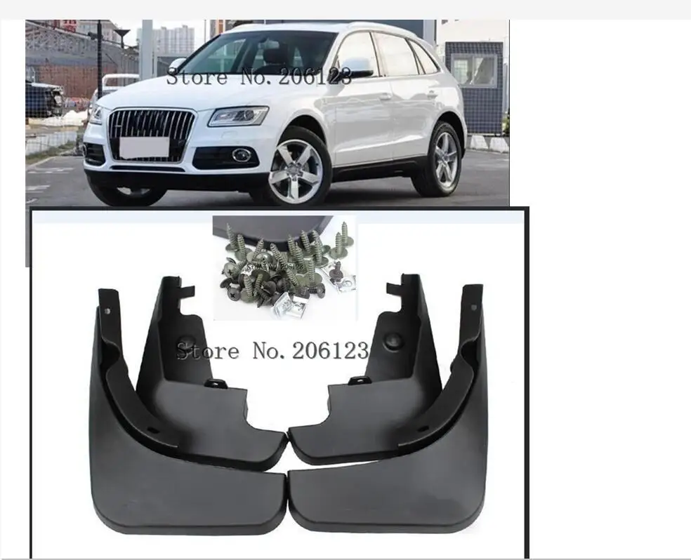 4Pcs Car Mud Flaps Splash Guard Fender Mudguard Mudflaps For Audi Q5 2009-2017