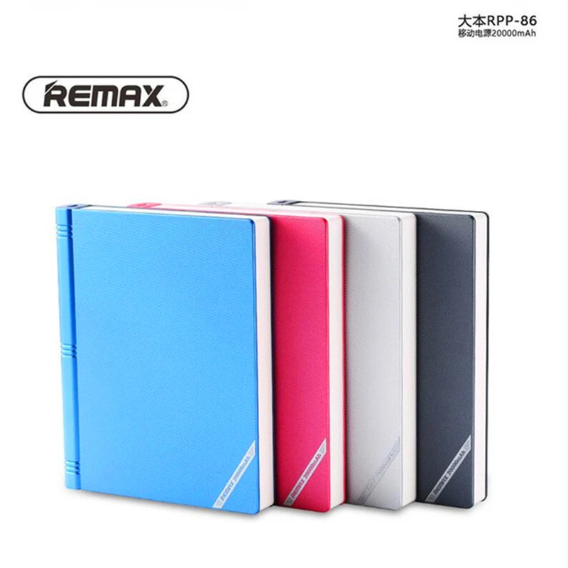 

REMAX Literary book 20000mah Power Bank Portable Large Capacity External Battery Mobile Phone Charger For Samsung S9 Plus NOTE 8