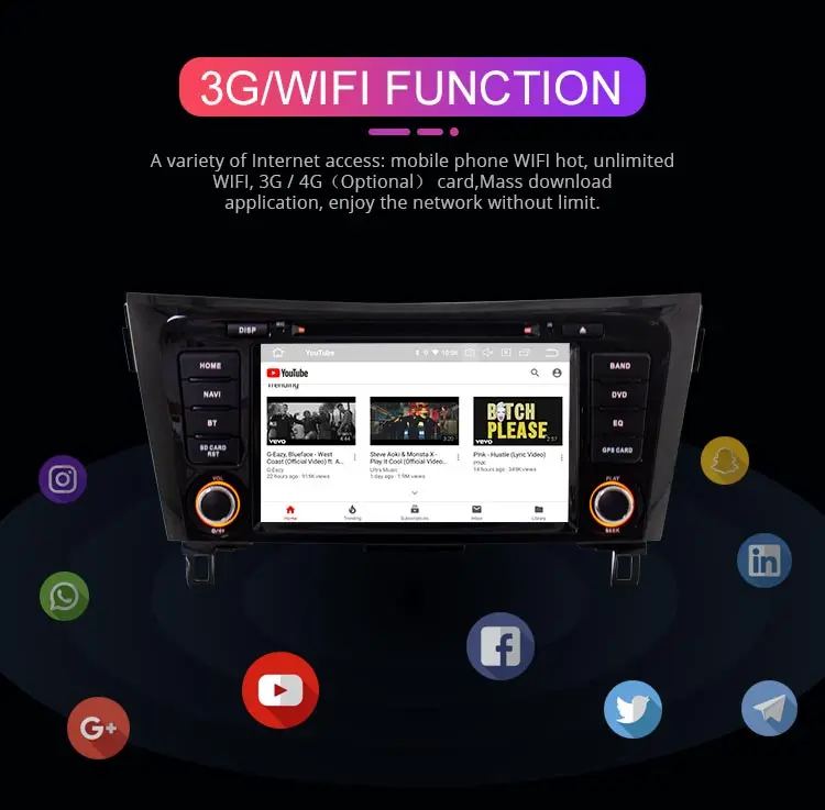 Cheap Besina Android 9.0 Car DVD Player For Nissan X-Trail XTrail T32 Qashqai J11 T31 Multimedia GPS Navigation Stereo 2 Din Car Radio 5