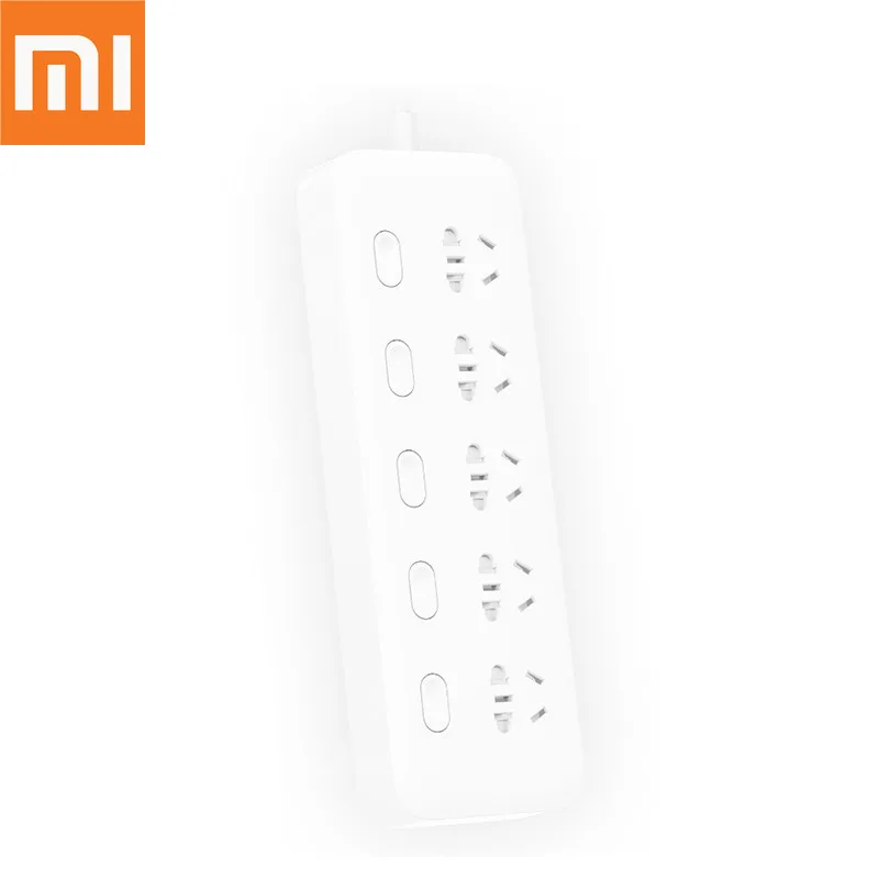 

Original Xiaomi Smart Home Power Strip with 5 Control 5 Sockets 250V 10A With Safety Door new gb combination jack Sockets