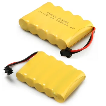 

1/2/4Pack 6V Anmas Power 700mAh Ni-Cd SM 2Pin Plug Rechargeable Batteries AA Ni-CD Battery for Toy Car/Boat