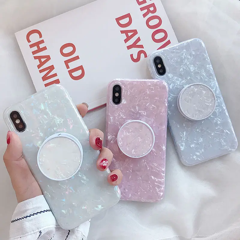 

Glitter Phone Case For iPhone X 7 8 Plus Dream Shell Pattern Cases For iPhone XR XS Max 7 6 6S Plus Soft TPU Silicone Cover