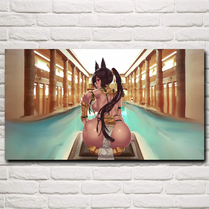 FOOCAME аниме сексуальные девушки художественная шелковая ткань постер печатает изображение домашнее украшение Стены картина 11x20 24x43 30x54 дюймов