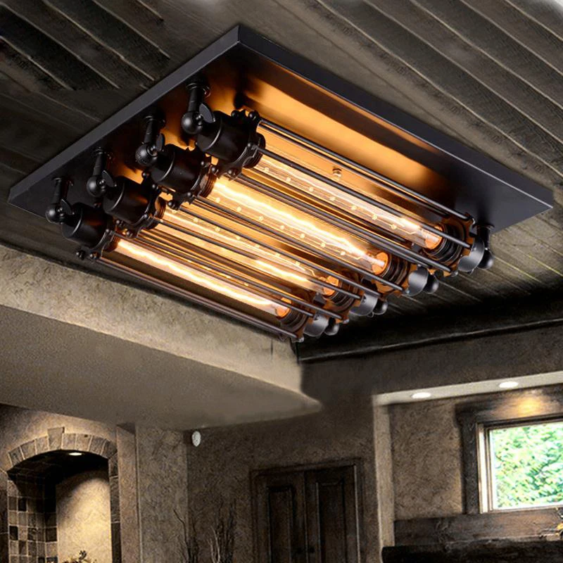 4 głowice Loft RH restauracja lampa sufitowa Retro Punk kuchnia sufit światło Bar kawiarnia żarówki edisona światło darmowa wysyłka 4 głowice Loft RH restauracja lampa sufitowa Retro Punk kuchnia sufit światło Bar kawiarnia żarówki edisona światło darmowa wysyłka