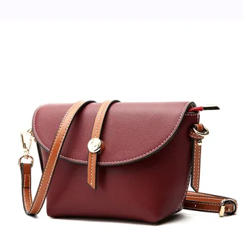 

ICEV new simple casual small cover flap genuine leather women's messenger bag ladies leather phone clutch crossbody bag bolsas