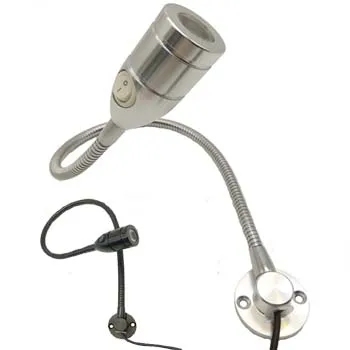 

110V/220V/12V/24V Swan Pipe Bedroom Wall Lights With Reading Light 3W