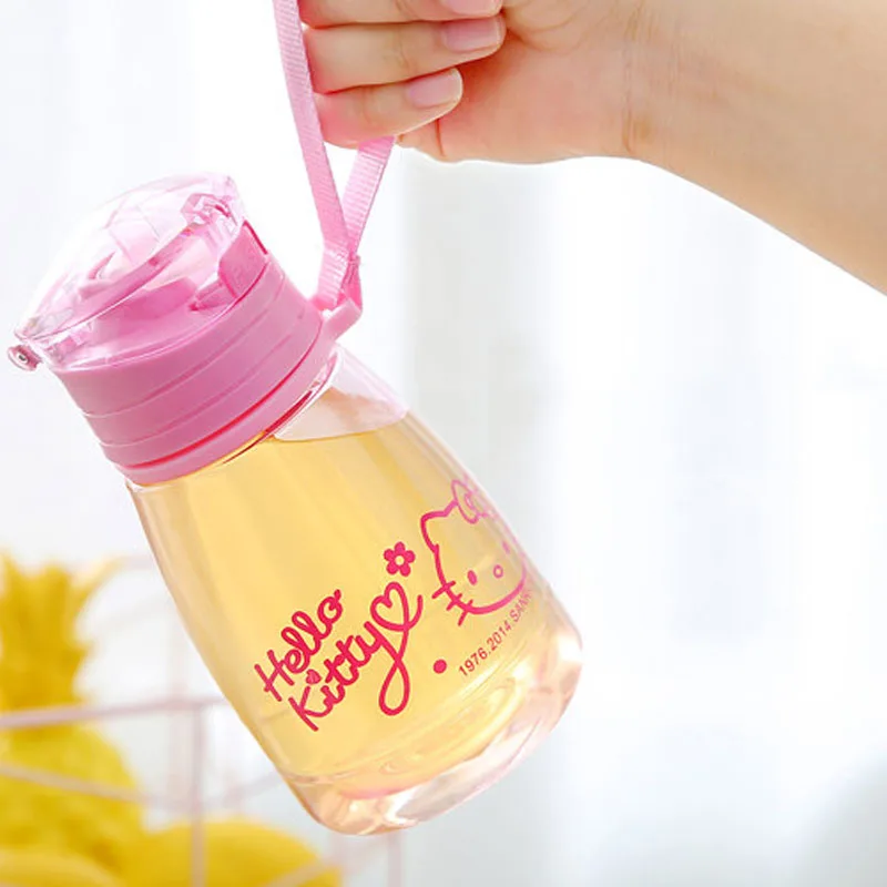 

350ml Eco-friendly Kids Water Drinking Cartoon Bottles BPA Free Plastic Straw Bottle Children Kettle Training Cup