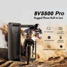 Blackview BV5500 Pro Mobile IP68 Waterproof Smartphone 5.5″ Screen 3GB RAM 16GB ROM Android 9.0 MT6739V Quad Core 1.5GHz 4G OTG