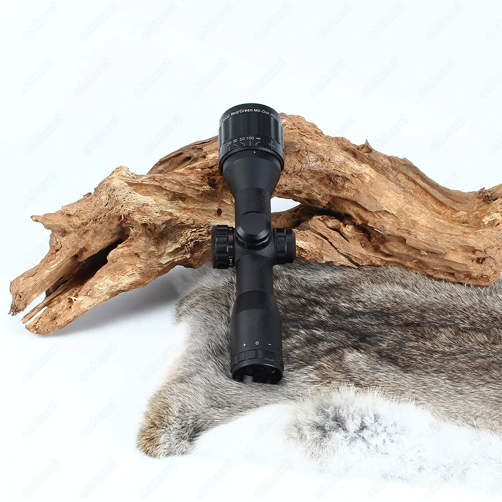 LEAPERS 6X32 AO Classic Compact Hunting Optics Riflescopes Illuminated Mil Dot Reticle Tactical Sight With Sunshade Rifle Scope (11)