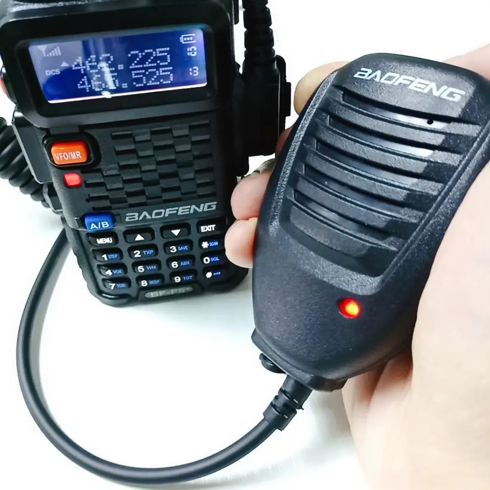 5 шт портативная рация ручной микрофон для Baofeng UV-5R радио с PTT микрофоном K портом портативная радиоколонка для UV 5R 82 888s