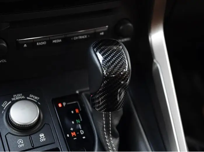 Ручка переключения передач из углеродного волокна для Lexus NX RX NX200t NX300h F-Sport RX200t RX350 RX450h