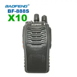 Оптовая продажа 10 шт./лот Baofeng BF-888S портативная рация 5 Вт ручной Pofung BF 888 s UHF 400-470 МГц 16CH двухсторонний портативный любительский