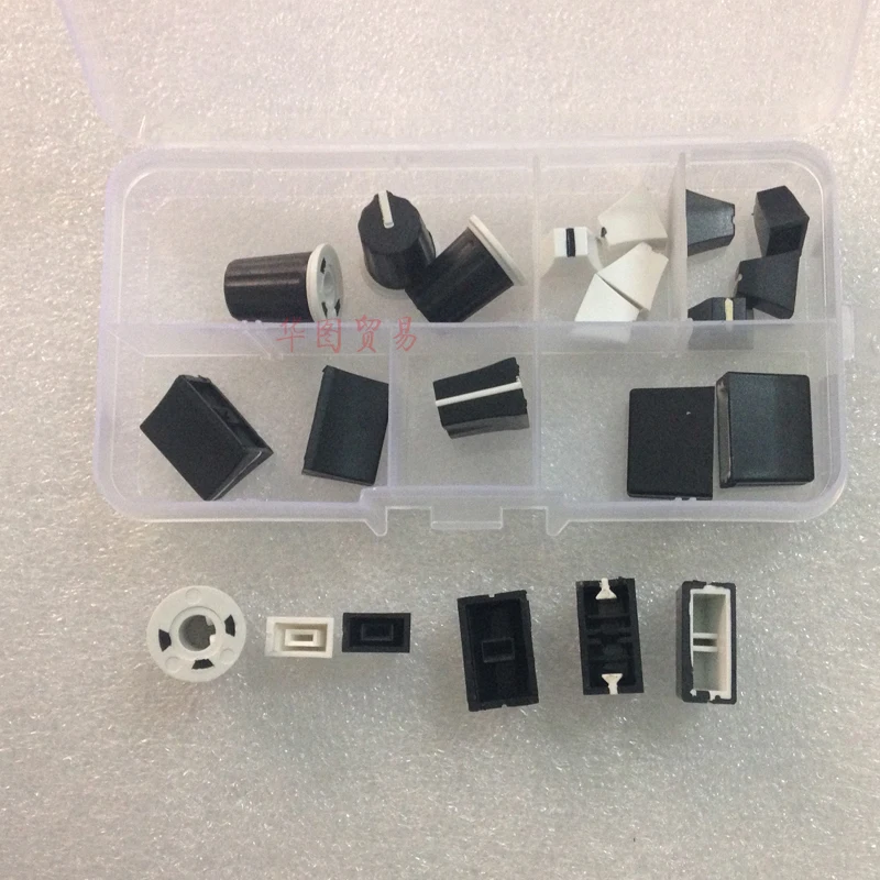 

1 set 6kind 22pcs For Pioneer DJM audio volume adjustment knob set / For Pioneer mixer knob cap putter cap kit
