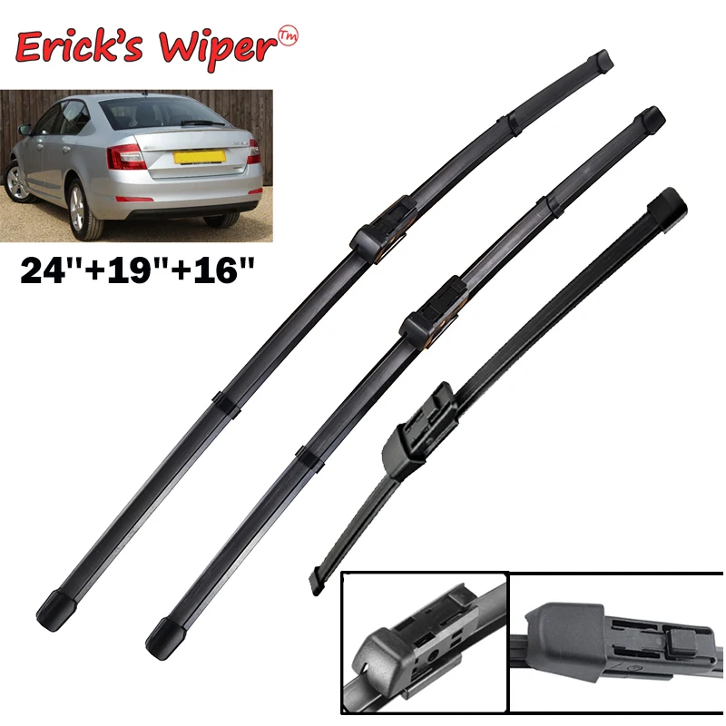 Набор стеклоочистителей Erick's для Skoda Octavia 5E Hatchback 2013 2017 24 + 19 16 дюймов|wiper blade set|wiper