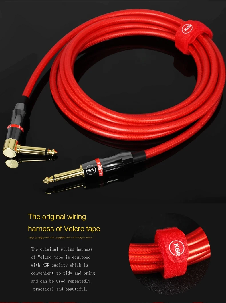 Высокая QualityKGR 3 м/6 м кабель для электрогитары линии бас инструмент Кабельный линии Медь