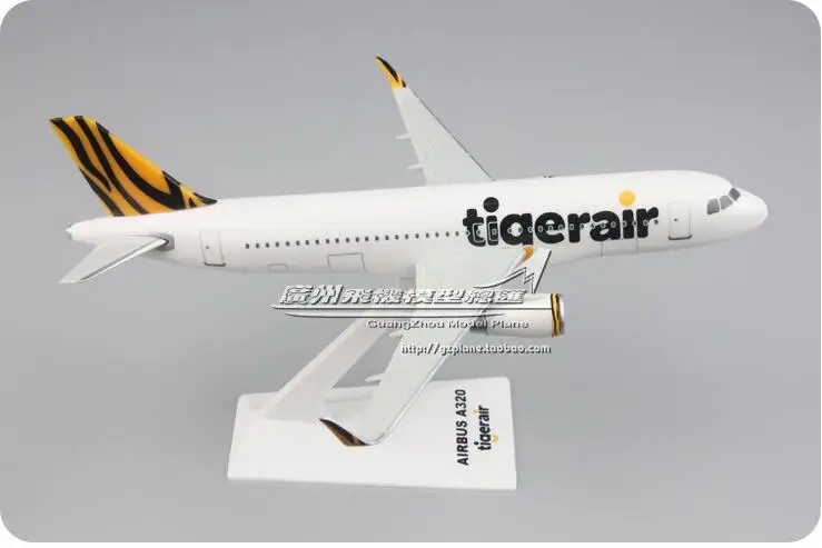 19 см Сингапур Tiger Air Airbus A320 1:200 собранные Самолеты Модель Сингапур airline модель самолета с W подставкой