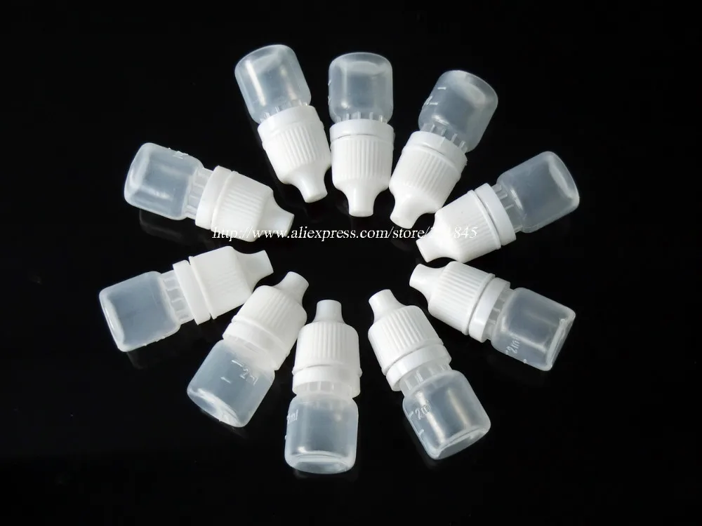 

500 Pcs Plastic Empty Translucent Squeezable Dropper Bottles Eye Liquid Childproof Cap Thin Tip Dropper Bottles 2ml