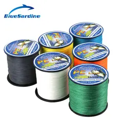 BlueSardine 300 м Multifilament PE плетеная леска супер сильная 4 нити оплетка рыболовный шнур 12LB-90LB