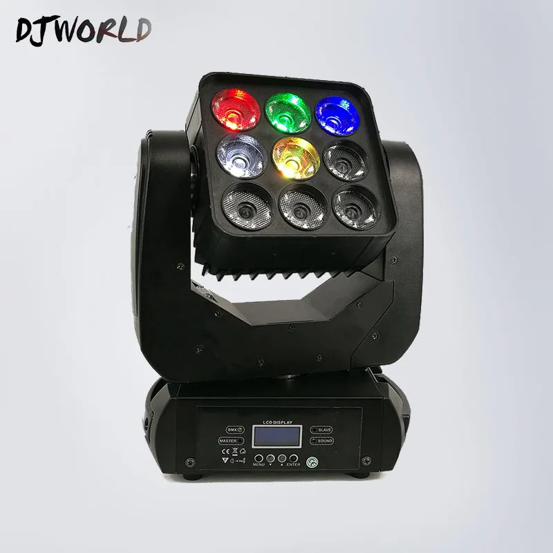 

LED Matrix 9x12W Moivng Head Lighitng DMX Stage Lights Business Lights Professional Flat Par for Party KTV Disco
