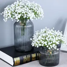 Artificial 1 Piece White Babies Breath Flowers Fake Gypsophila DIY Floral Bouquets Arrangement Wedding Home Decor