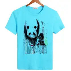 Bgtomato Для мужчин забавная футболка акварель панда Дизайн Летняя мода в стиле панк расплава с принтом панда футболка короткий рукав Hipster Топы