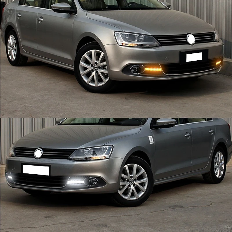 Для Volkswagen MK6 дневные ходовые огни 12В Turnnig сигнальные туман Lihgt Крышка маска