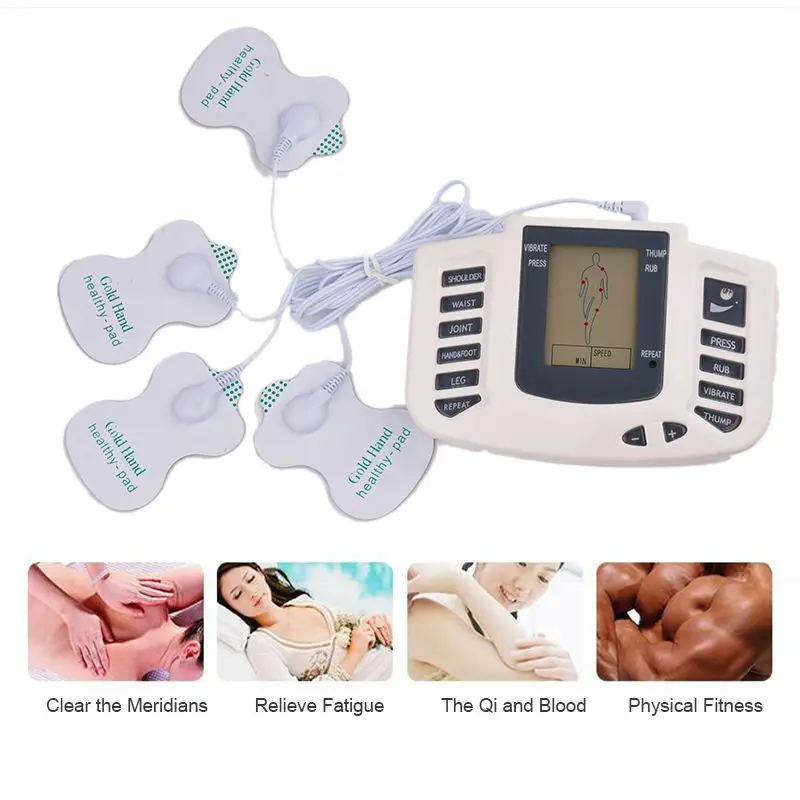 Electrical Stimulator Full Body Relax Muscle Therapy Massager Massage Pulse tens Acupuncture