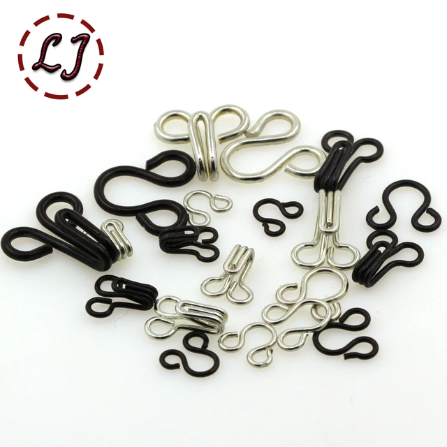 10pcs/lot combined copper buttons Metal hook buckle collar hook hidden
